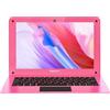 TOPOSH Mini laptop adorabilmente da 10,1 pollici per bambini, studenti e viaggiatori - multilingue, include adesivi per tastiera, 8GB di RAM, 128GB di SSD, compatibile con Win10, CPU Intel - Rosa.