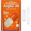 Angtai JN AngtaiJN Capsule Gelatina Vuote 000-Capsule Vuote Trasparenti da Riempire con 2 Microcucchiai, Capsula di Gelatina 000 Fai Da Te Compatibile con il Riempitore di Capsule Misura 000, 1000 pezzi