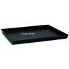 G.T. INOX Set 5 teglie rettangolari in ferro blu - blurex - 60x40 bordi svasati h. 3 cm - ideali per pizza e focaccia