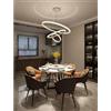 Lampadario Sospeso Con Anelli Punto Luce Cilindri Luce 6500k 4000k