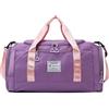 Vllcsla Borsa Sportiva Uomo Donna, Borsone Palestra Donna con Scomparto Scarpe, Tasca Bagnata, 28L, Borsa da Viaggio Borsa per Fine Settimana, Borsa Palestra Leggero Impermeabile (Porpora)