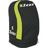 Zeus Zaino ULYSSE Borsa A Spalla Calcio Calcetto Basket Piscina Tennis Sport 33 X 30 X 52 cm (Grigio Scuro-Giallo Fluo)