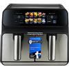 Profi Cook ProfiCook® Friggitrice ad aria calda | 2 camere | 8L | doppia camera | senza olio e grassi | friggitrice ad aria | display a colori | 2200W | friggitrice ad aria calda XXL | PC-FR 1287 H
