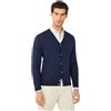 Hackett London Uomo Gmd Merino Silk Cdi Maglione Cardigan, Beige (Bianco Avorio), XL
