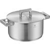 WMF Profi Resist - Padella per cottura a induzione, 28 cm, con rivestimento antiaderente, con bordo alto, struttura a nido d'ape, manico in acciaio inox, adatta a tutti i piani cottura, resistente al