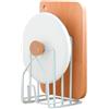 Avilia Scolapiatti da Lavello Home - Organizer Cucina Compatto in Metallo 12x14.5x21.5cm, Porta Piatti Design Elegante e Funzionale, Bianco