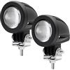 Biqing [Doppio Colore 5 Modes] 2PCS Faro Moto Ambra/Bianco,10W Faretti Supplementari Moto 12V 24V Fendinebbia Moto Luci Ausiliarie per Moto Veicolo Bici Auto Barca
