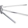 Beelee BA1203 - Portasciugamani girevole a 3 barre per cucina/bagno, ottone, cromato lucido