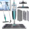 Jubor Lavavetri con Spray, 4 in 1 Tergipavimento Telescopico in Alluminio, Spazzola Lava Vetri con Manico 190cm, Kit di Pulizia Telescopico Lavavetri per Pavimento, Finestra, Vetro