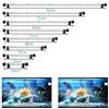 VARMHUS SolarNovo LED Aquarium Illuminazione Subacquea Top Copertura della Luce Impermeabile Lampada per Fish Tank (1.8 * 28cm, Bianco & Blu)