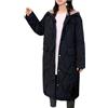 vokkrv Piumino 100 Grammi Lungo Donna Invernale Oversize Puffer Jacket Giubbino Manica lunga con Cappuccio Piumino Trapuntino Mezza Stagione Leggero Moda Tops Casual Giubbotto Puffer Jacket Taglie Forti