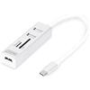 Digitus DA70243 Hub OTG, 3 Porte Tipo C USB 2.0 con Lettore di Schede Digitus