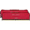 Ballistix Crucial Ballistix BL2K8G36C16U4R 3600 MHz, DDR4, DRAM, Memoria Gaming Kit per Computer Fissi, 16GB (8GB x2), CL16, Rosso