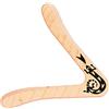 GÜNTHER FLUGSPIELE 1378 - Boomerang Sirius, forma classica, alto circa 25 cm, in compensato volante finlandese di 44 mm di spessore, vola a circa 15 - 20 m, adatto ai destrimani