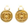 CHANEL Pre-Owned - Orecchini a clip CC 1995 - Donna - placcatura in oro - Taglia unica