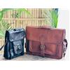 Fatto a mano Borsa da uomo in vera pelle vintage messenger tracolla per laptop regalo di c...