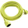 Masterplug Cavo prolunga di corrente 10 m, prolunga Schuko, estensione elettronica per esterni IP44, verde