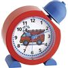 TFA Dostmann sveglia analogica per bambini TATÜ-TATA, 60.1011.05, orologio dei vigili del fuoco, adatto ai bambini, facile da usare, rosso