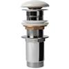 DEGHI Piletta click-clack universale 11 h cm e tappo in ceramica bianco opaco