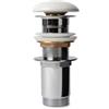 DEGHI Piletta click-clack universale 11 h cm e tappo in ceramica bianco lucido