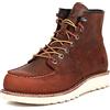 SL-Saint Stivali da lavoro da uomo Soft Moc Toe Classic Casual 6'' con suola con zeppa Scarpe da marroni/Nero (Marrone zeppa, Adulto, Uomo, 45.5, Numero, Sistema Taglie Calzature EU, Larga)