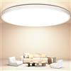 OUILA Plafoniera LED Soffitto 30CM, 24W Lampada da Soffitto LED 4000K | 2400LM Rond Plafoniere Moderno Plafoniere da Ufficio per Camera da Letto, Cucina, Balcone, Soggiorno, Corridoio, Bagno