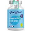 Gloryfeel Magnesio Completo, Qualità premium, a Base di 5 Composti di Alta Qualità, 180 Capsule, 250 mg di Magnesio elementare per Dose Giornaliera, Testato in laboratorio, vegano, ad Alto Dosaggio