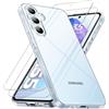 caslord Cover per Samsung Galaxy A55, Anti Ingiallimento Custodia con Assorbimento degli Urti e Anti-Graffio,Custodia sottile in silicone e in TPU antiurto (Trasparente)