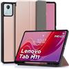 DLveer Cover per Lenovo Tab M11 11'' con Porta Penna - Ultra Sottile Smart Cover Morbida in TPU con Supporto,Funzione Auto Svegliati/Sonno,Custodia Per Lenovo Tab M11 TB330FU 11 Pollici, Rosa