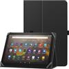 HoYiXi Custodia universale per 9-10.1 pollici tablet Fire HD 10 2021/2023 e Fire HD 10 Plus 2021/2023 con supporto e Cover per cinturino da polso per 9"-10.1" Samsung Lenovo Android tablet - nero