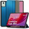 DLveer Cover per Lenovo Tab M11 11'' con Porta Penna - Ultra Sottile Smart Cover Morbida in TPU con Supporto,Funzione Auto Svegliati/Sonno,Custodia Per Lenovo Tab M11 TB330FU 11 Pollici, Blu Pavone