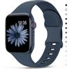 Higgs Silicone Cinturino Compatibile con Cinturini Apple Watch 40mm 41mm 38mm 44mm Ultra 2 49mm 45mm 42mm Uomo, Cinturino Sportivo Silicone Morbido per iWatch Serie SE(se 2) 9 8 7 6 5 4 3 2 1