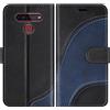 BoxTii Cover per LG K41S / LG K51S, Custodia in PU Pelle Portafoglio per LG K41S / LG K51S, Magnetica Cover a Libro con Slot per Schede, Nero
