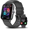 ASWEE Smartwatch con Effettua/Risposta Chiamate, 1.85 Orologio Smartwatch Uomo Donna 100+ Sportive Smart Watch con Contapassi/Sonno/Cardiofrequenzimetro, Impermeabil IP69 Fitness Tracker iOS Android