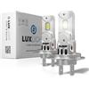 LUXLIGHT Lampadina LED 100% ADATTABILE H7 / H18 PRO 28000LM 60W 12V 6500K Bianco 2PZ Kit Lampada Sostituzione PLUG AND PLAY Alogena, Fari Abbaglianti e Anabbaglianti per Auto