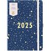 BusyB Busy B - Diario di Famiglia - Gennaio a Dicembre 2025 - Spray Blu Marino -Pianificatore settimanale A5 con spazio per 5 programmi e note a strappo