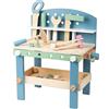 Small Foot Small Foot-111376 Nordic, FSC, Compatto in Legno, banco da Lavoro per Bambini con Attrezzi e Accessori, da 3 Anni, 11376, Multicolore, 16 x 10 x 19