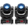 HOLDLAMP Teste Mobili LED Moving Head dmx512 RGBW 30W Luce da Palcoscenico Lampada a Spot Beam 8 Modelli Effetto Luce per DJ, Bar, Halloween, Natale, Matrimonio, Discoteca - 2 PCS