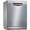 Bosch Elettrodomestici SMS4HCI52E Serie 4, Lavastoviglie da libero posizionamento, 60 cm, color inox