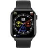 ICE-WATCH smart 2.0 Black - Orologio connesso nero con cinturino in silicone nero per uomo - 022535 (1,96 inch)