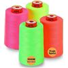 New brothread - 28 Opzioni - 4 Grandi Bobina di 5000M per tutti gli usi Filo da Cucito in Poliestere 40S/2 (Tex27) per Cucito, Quilting, Patchwork, Serger e Overlock - Neon Colours