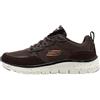 Skechers Uomo Trainer-Flex Advantage 5.0, Scarpe da Ginnastica, Marrone Suede Mesh Duraleather Nero Trim, 47.5 EU