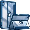 FINTIE Custodia per iPad (A16) 11ª Generazione 11 (2025)/iPad 10ª Generazione 10.9 (2022) con Portapenne - Super Sottile Cover Case con Trasparente Posteriore con Auto Sveglia/Sonno, Blue