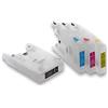 vhbw cartucce vuote ricaricabili multicolore compatibile con Brother MFC-J825DW, MFC-J835DW stampante CISS (compatibile, confezione da 4)