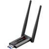 AIDIRui Adattatore per Scheda di Rete USB 1200M RTL8812 Dual Band 2.4G 5G Wireless AC1200 Adattatore Lan WiFi Dongle con Antenna per Laptop Desktop