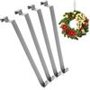 com-four® 4x ganci per porta in acciaio inox - ganci da 26 cm per ghirlande e decorazioni per porte - appendini per porte - per interni - ganci per cappotti da appendere