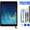 NB+ Schermo Touch per iPad Mini 1/2 Generazione 7.9" Schermo di Ricambio 2012 2013 Digitizer Adesivo Pre-installato, con Pulsante Home (modello: A1432 A1455 A1489 A1490 A1491 (Nero)