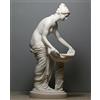 Sconosciuto HESTIA Vesta Goddess of Home Famiglia Architettura Alabastro Statua Scultura 22,9 cm