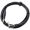 Pronomic Stage INST-A-3 Cavo per Strumenti Connettore Angolare 3 m nero | Connettori: jack 6, 3 mm (angolare) ? jack 6, 3 mm, Lunghezza: 3 m, Colore guaina: nero, Rame privo di ossigeno, Colore: nero