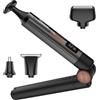Hatteker Uomo Rasoio elettrico schienai Regolabile Rasoio corpo con braccio di estensione Rasoio per capelli posteriori senza fili Kit 4 in 1 per la corpo Trimmer facciale, braccio, mento multigroom